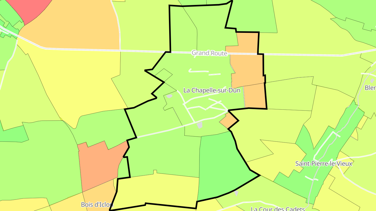 Carte des prix de l'immobilier La Chapelle-sur-Dun