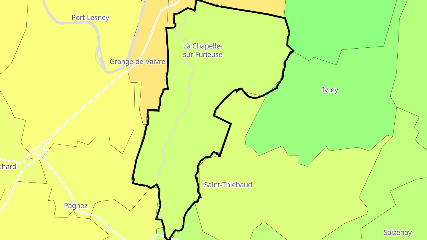 Carte des prix de l'immobilier La Chapelle-sur-Furieuse