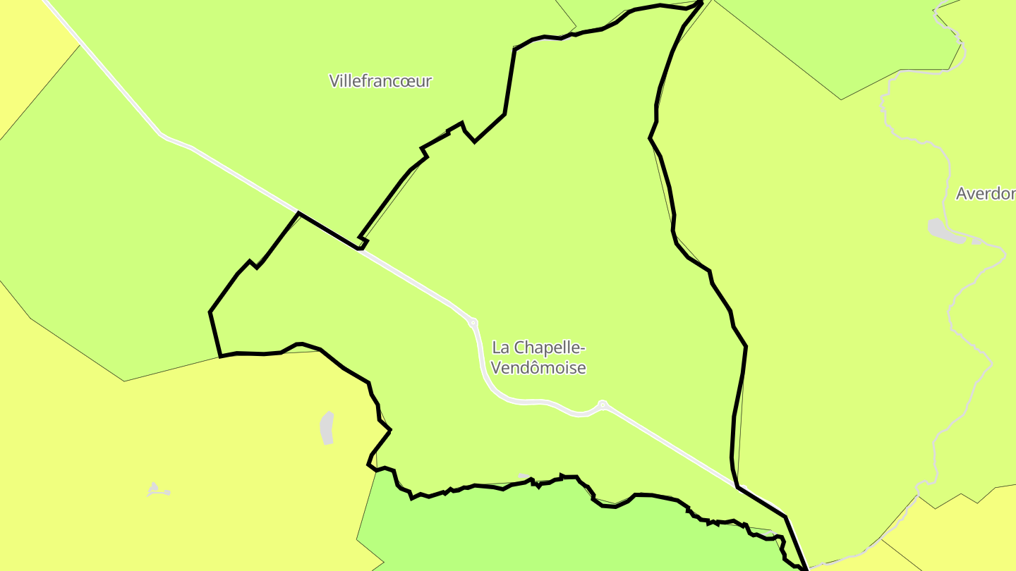Carte des prix de l'immobilier La Chapelle-Vendômoise