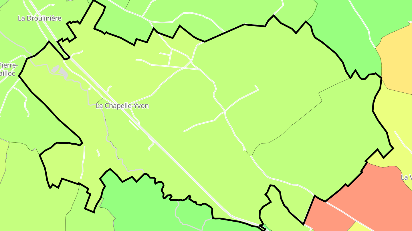 Carte des prix de l'immobilier La Chapelle-Yvon
