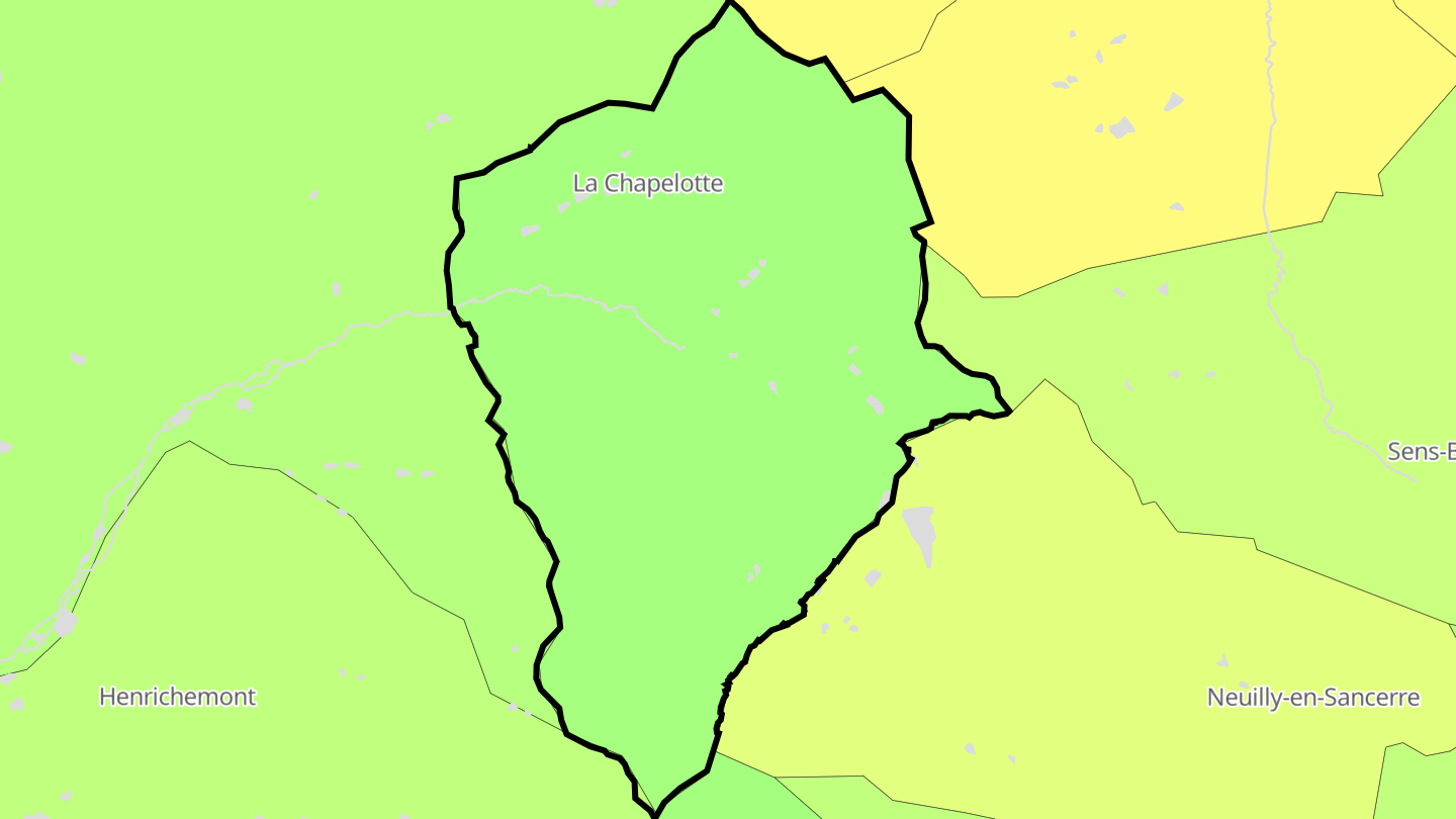 Carte des prix de l'immobilier La Chapelotte