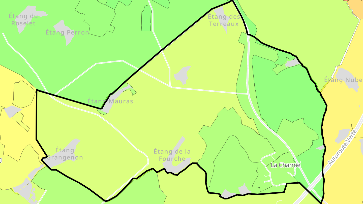 Carte des prix de l'immobilier La Charme