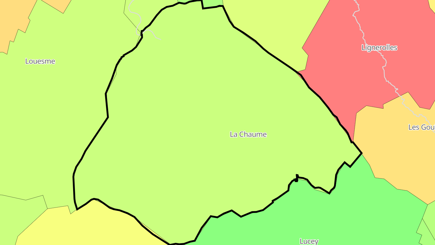 Carte des prix de l'immobilier La Chaume