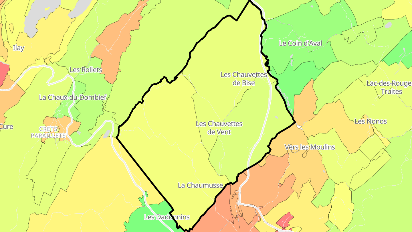 Carte des prix de l'immobilier La Chaumusse