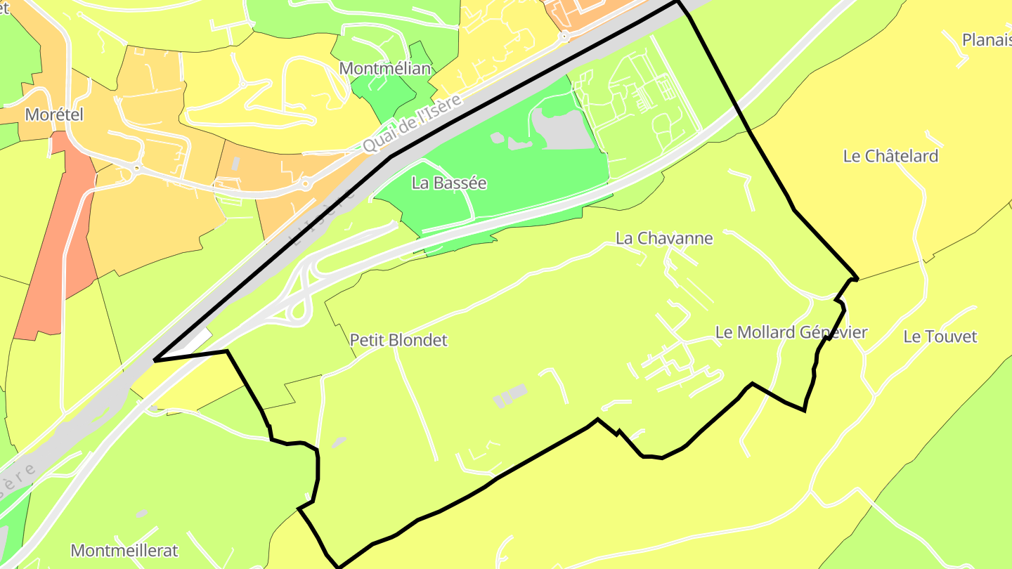 Carte des prix de l'immobilier La Chavanne