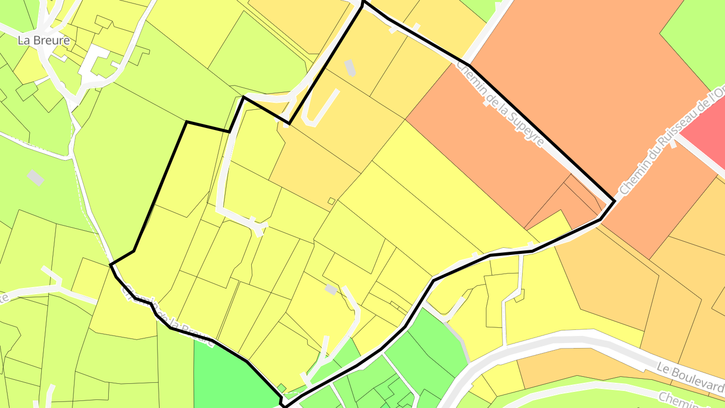 Carte des prix de l'immobilier La Chavat