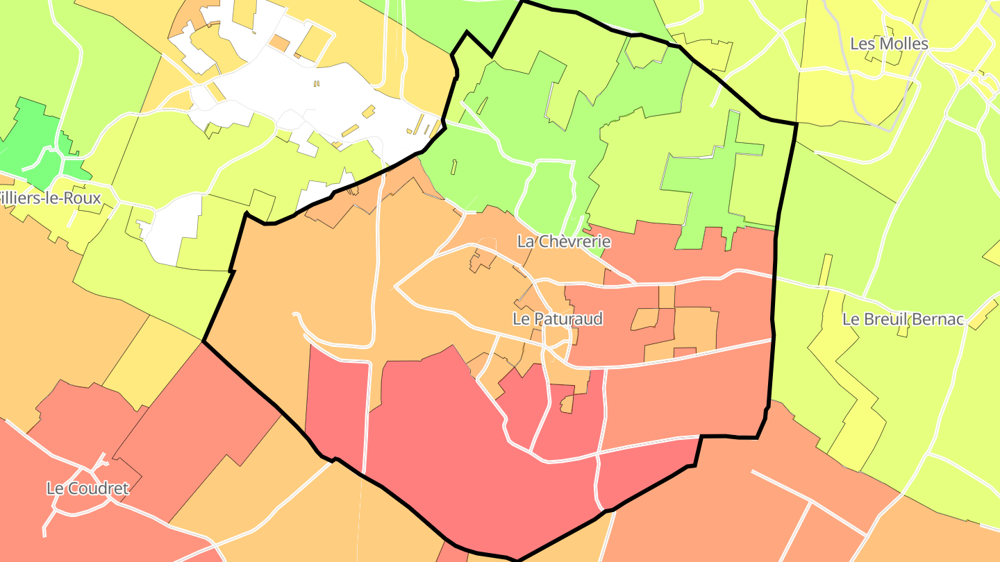 Carte des prix de l'immobilier La Chèvrerie