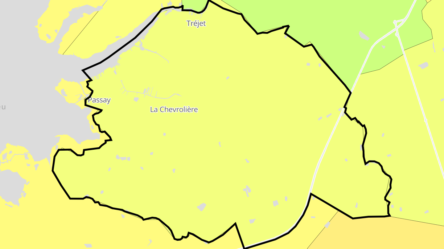 Carte des prix de l'immobilier La Chevrolière