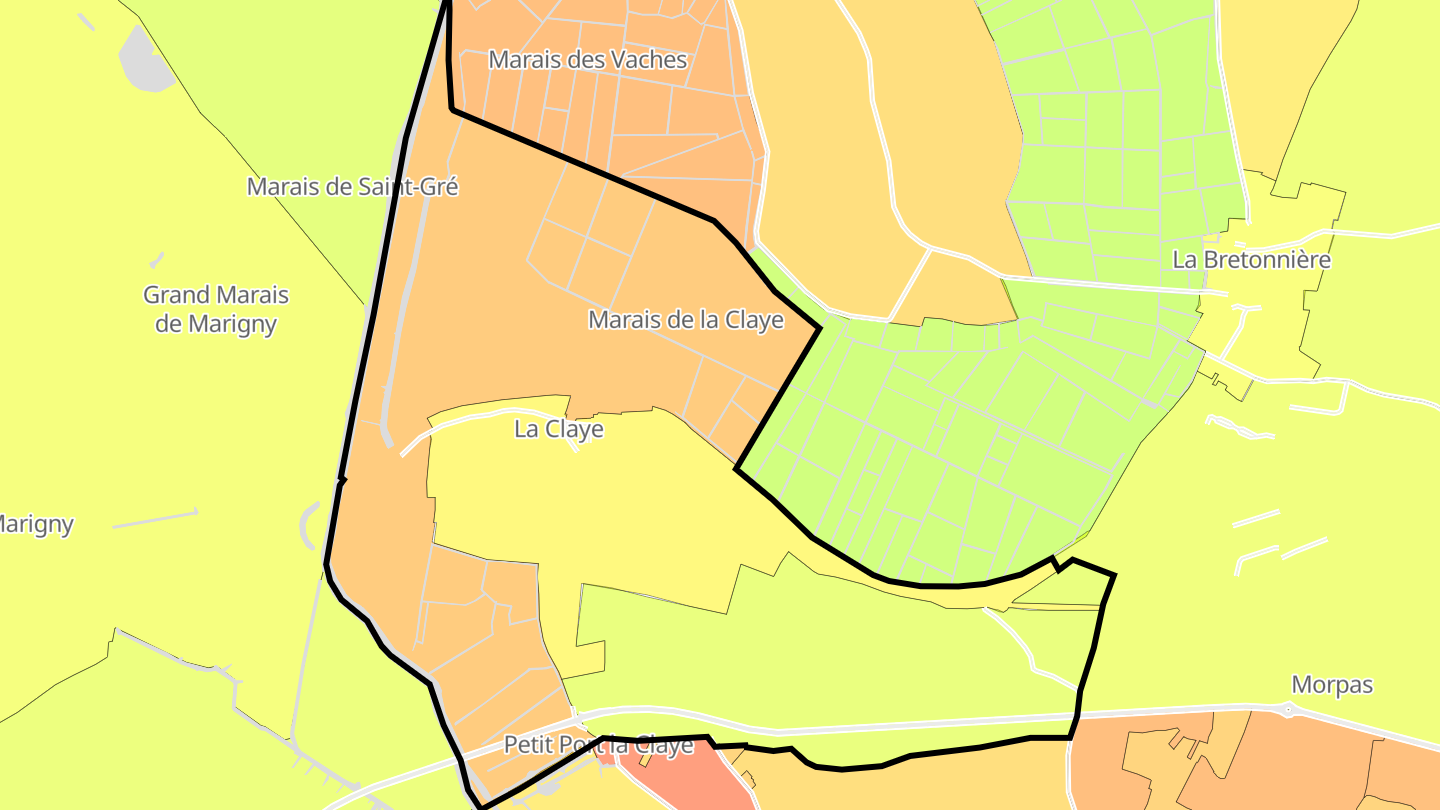 Carte des prix de l'immobilier La Claye