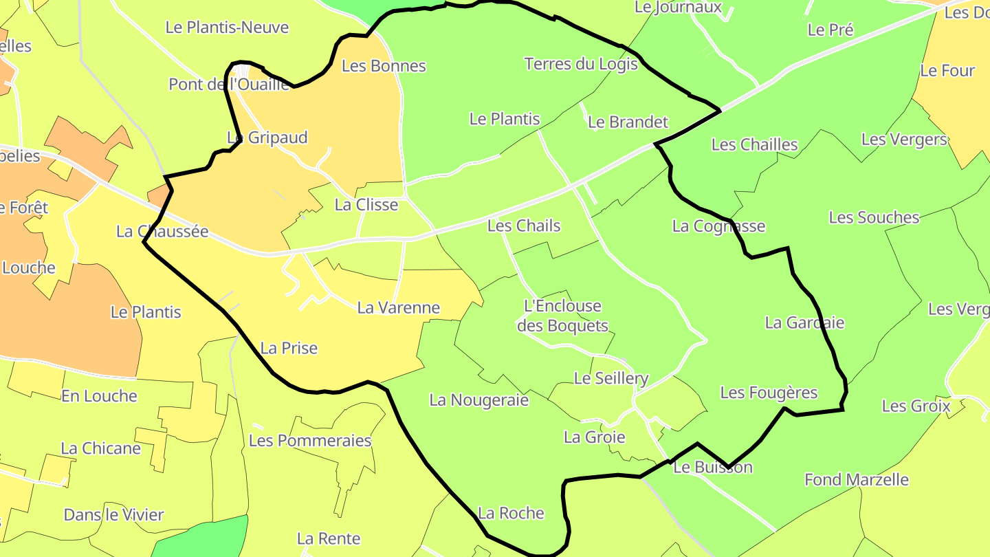 Carte des prix de l'immobilier La Clisse