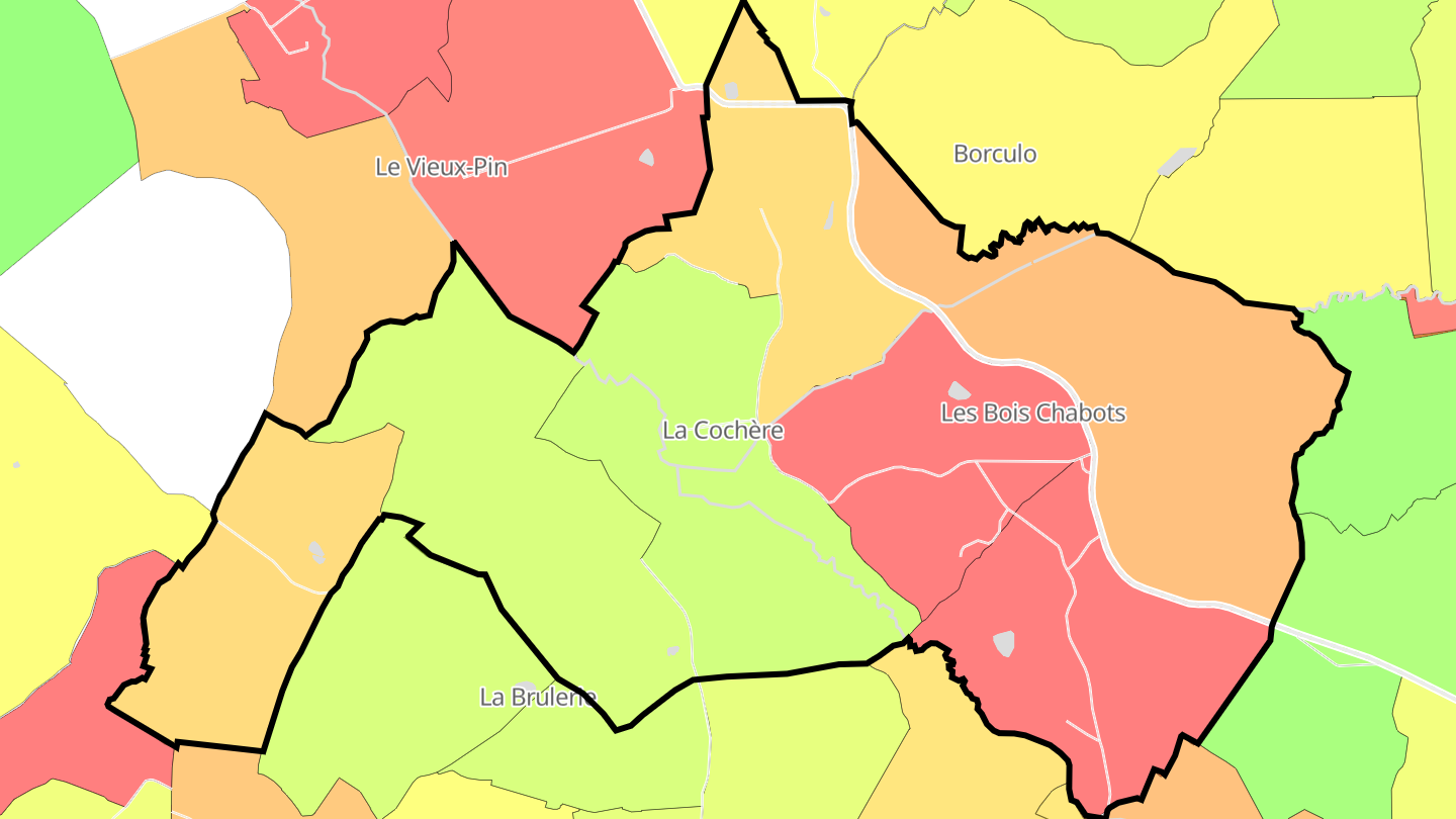 Carte des prix de l'immobilier La Cochère