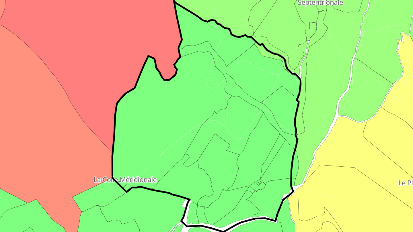 Carte des prix de l'immobilier La Colle Méridionale