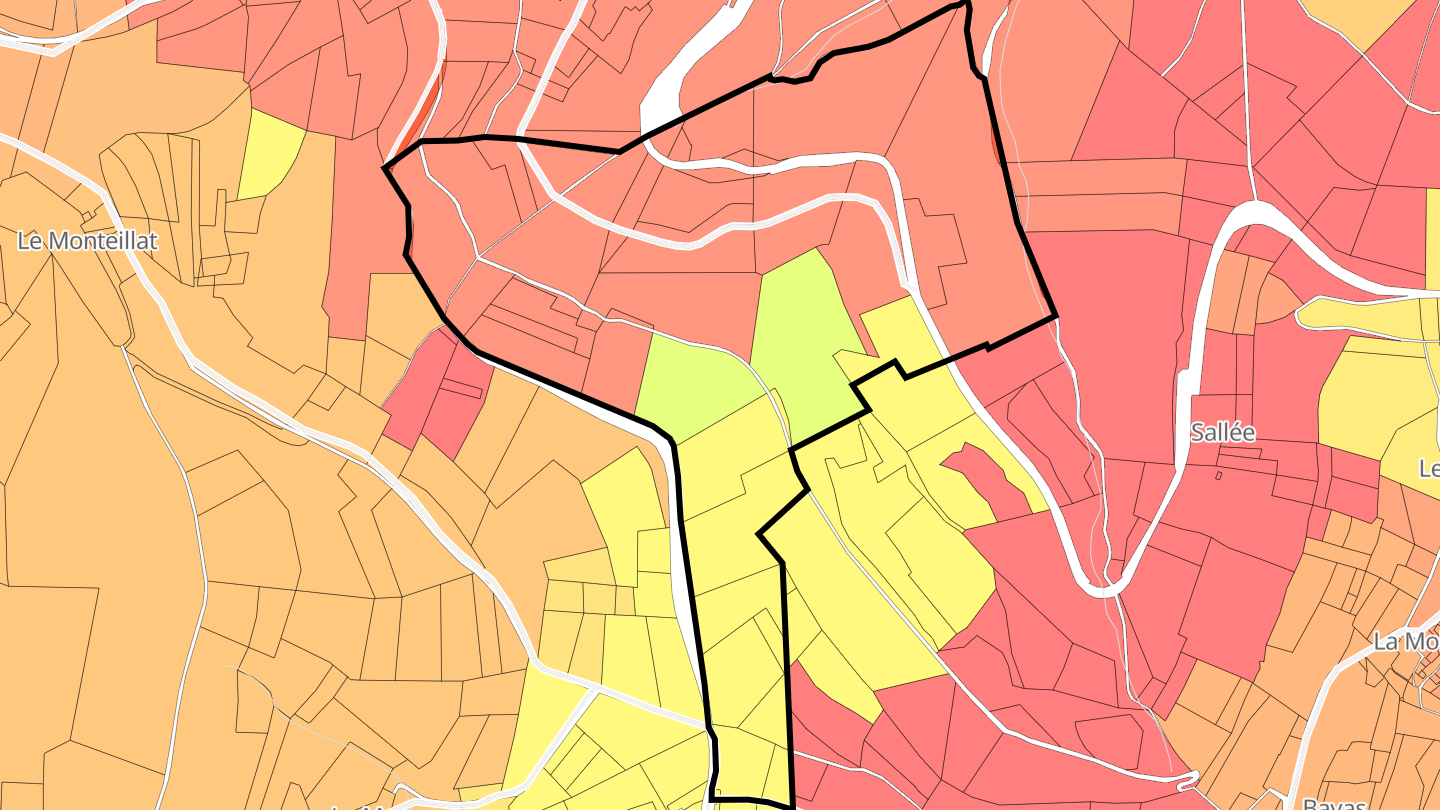 Carte des prix de l'immobilier La Combe Bavas