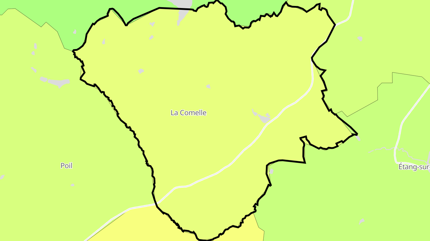 Carte des prix de l'immobilier La Comelle