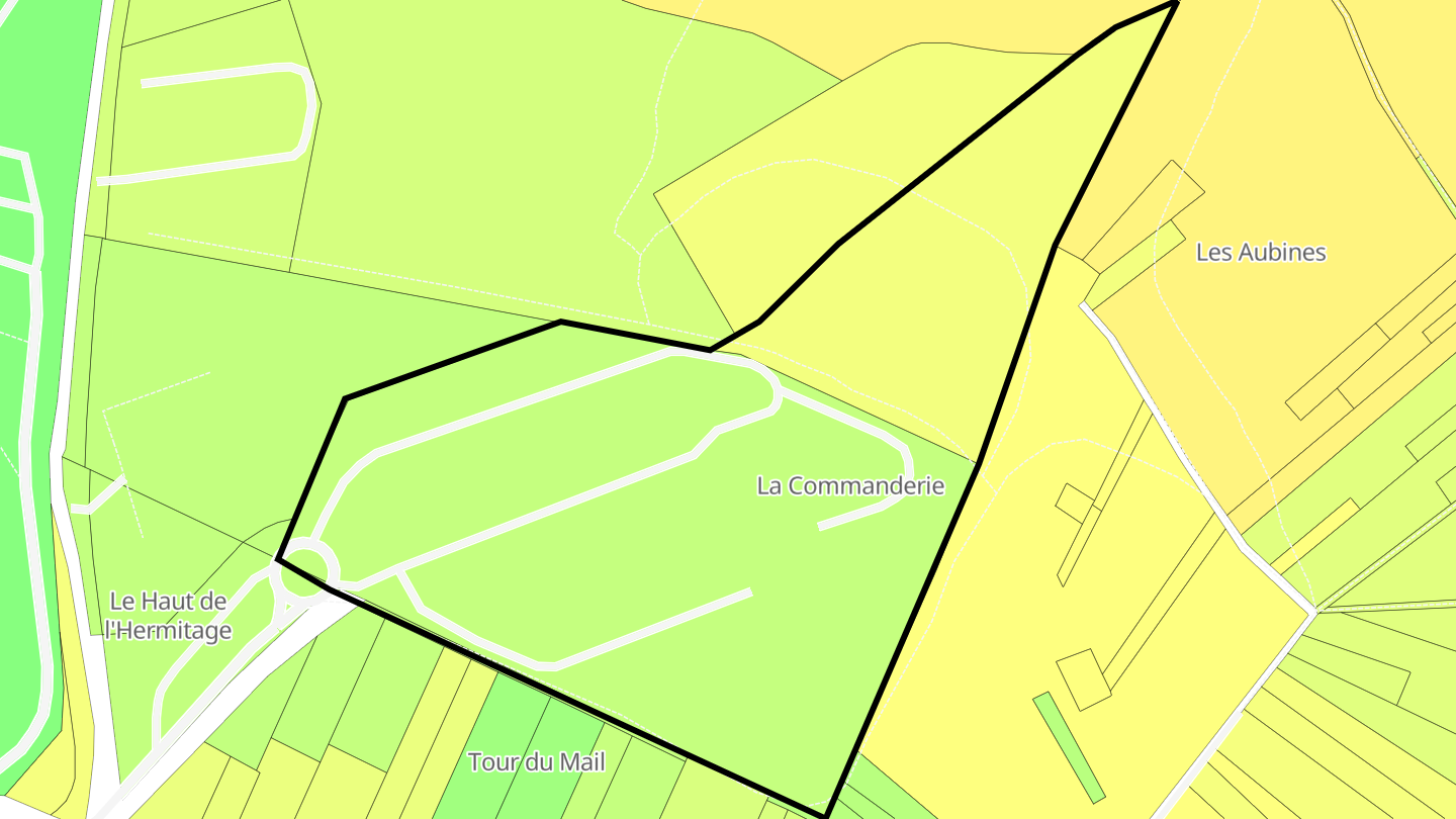 Carte des prix de l'immobilier La Commanderie