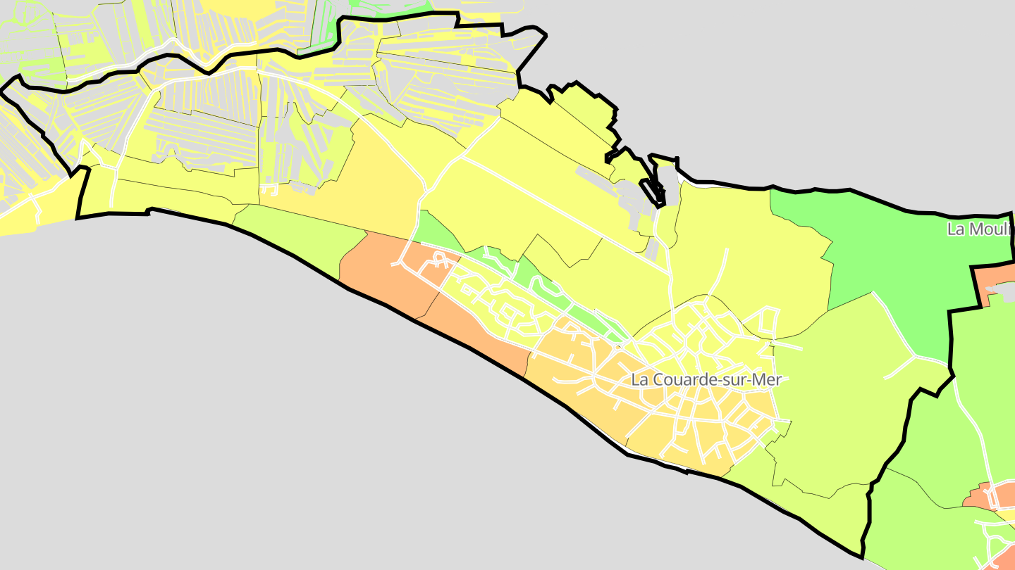 Carte des prix de l'immobilier La Couarde-sur-Mer