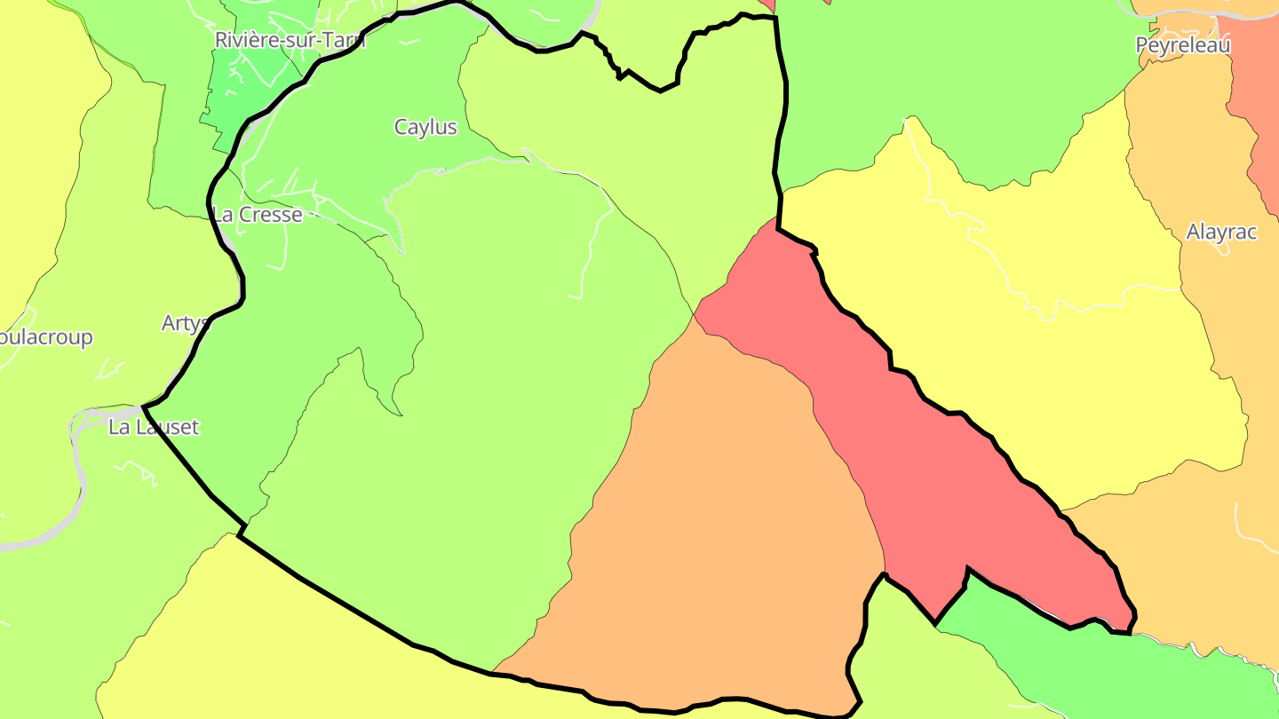 Carte des prix de l'immobilier La Cresse
