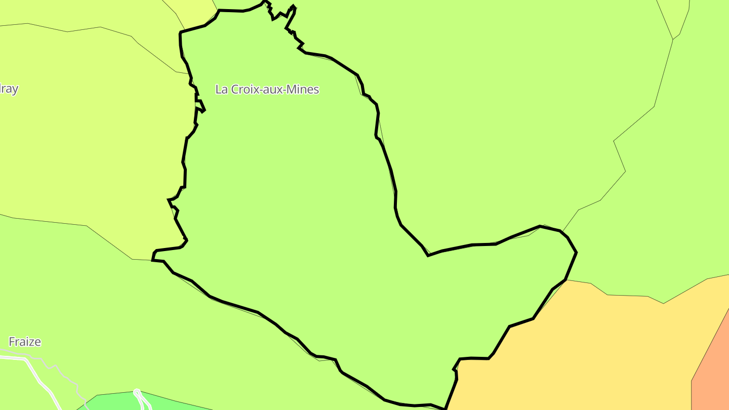 Carte des prix de l'immobilier La Croix-aux-Mines