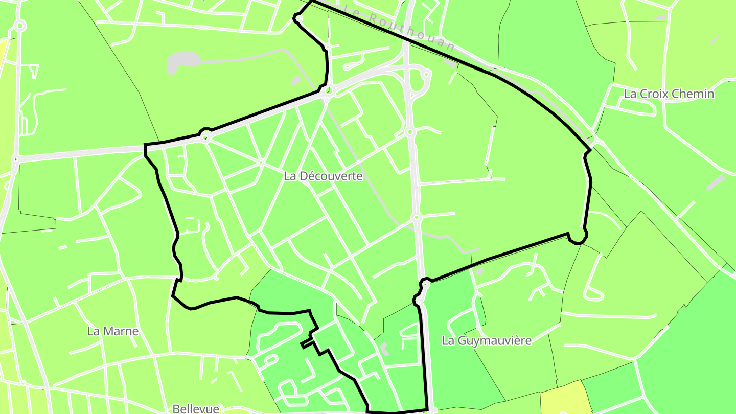 Carte des prix de l'immobilier La Découverte