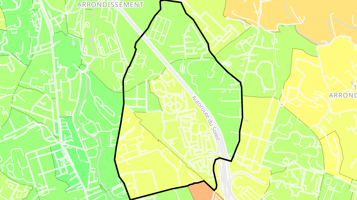 Carte des prix de l'immobilier La Delorme