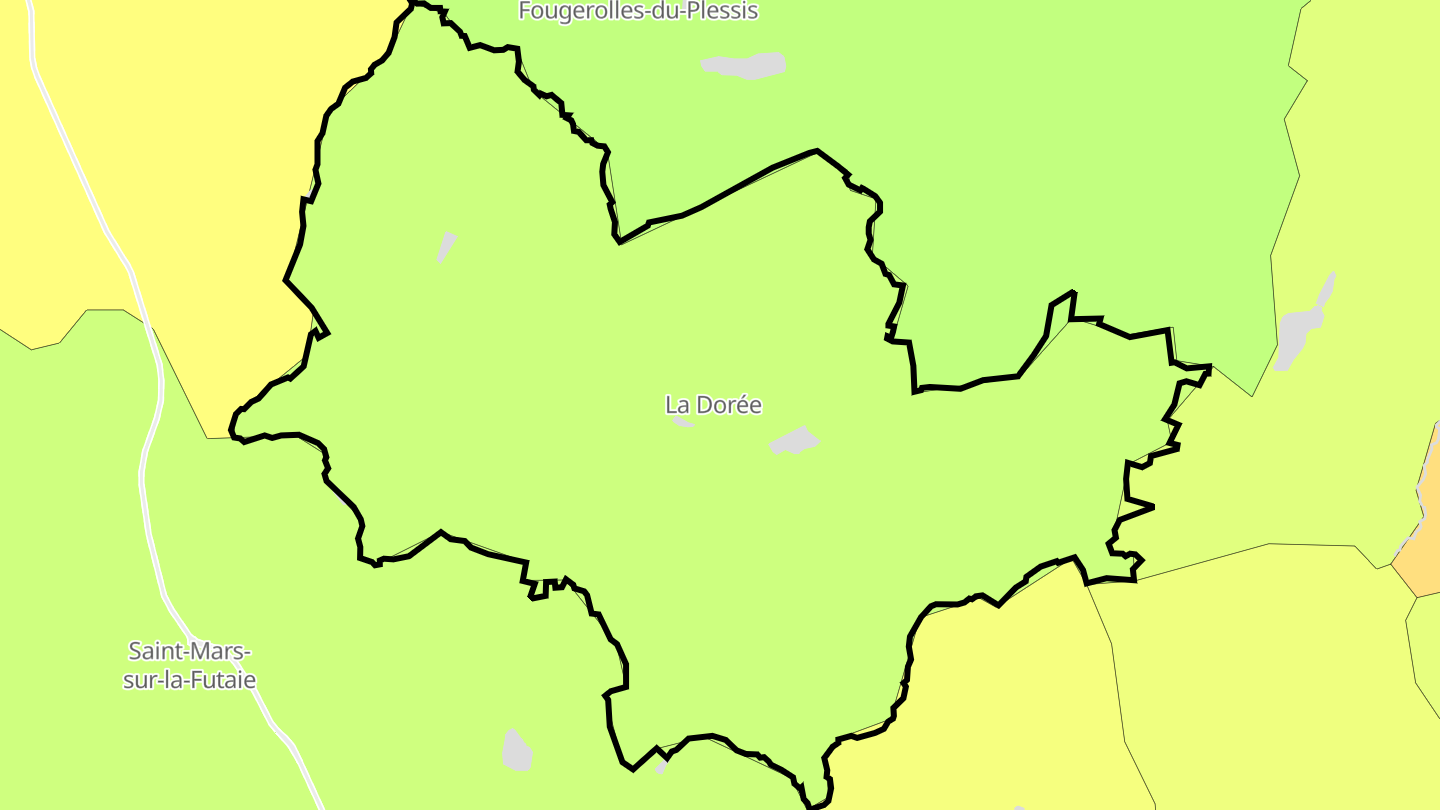 Carte des prix de l'immobilier La Dorée