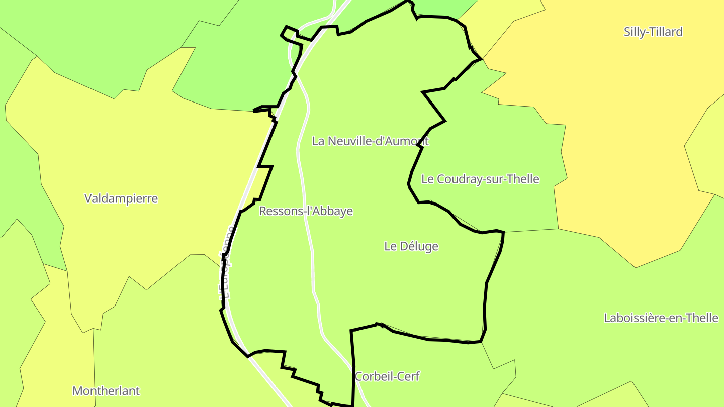 Carte des prix de l'immobilier La Drenne