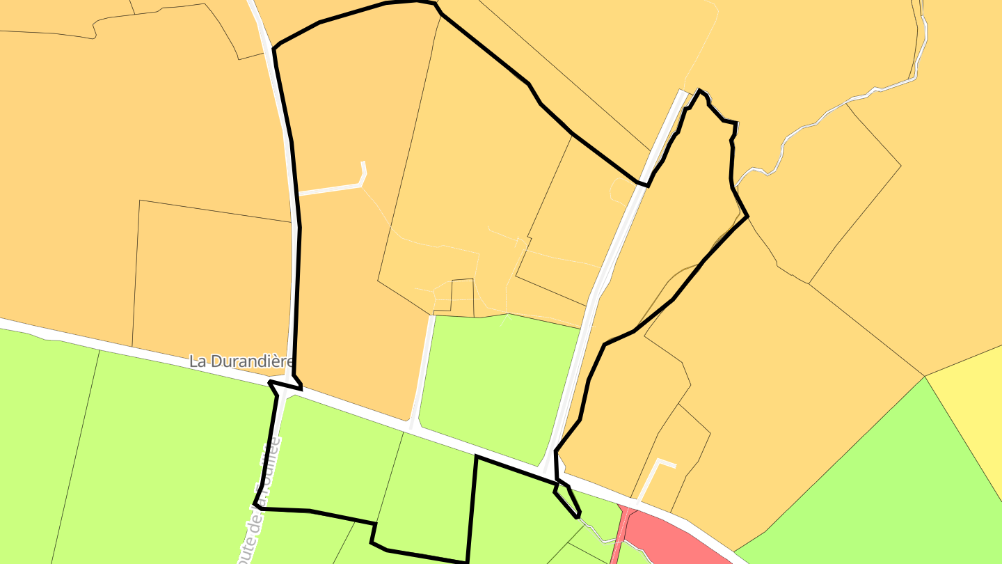 Carte des prix de l'immobilier La Durandière