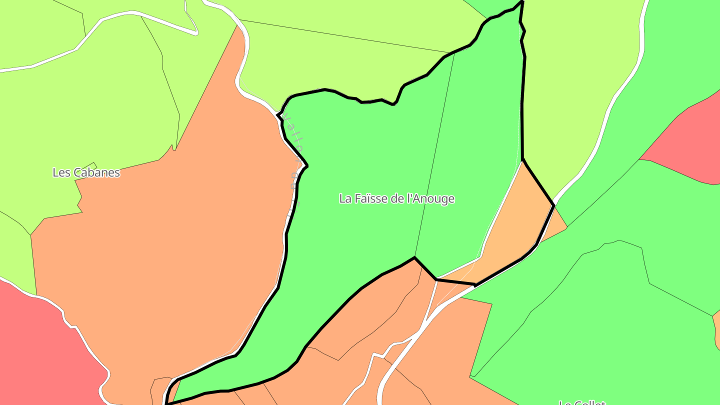 Carte des prix de l'immobilier La Faïsse de l'Anouge