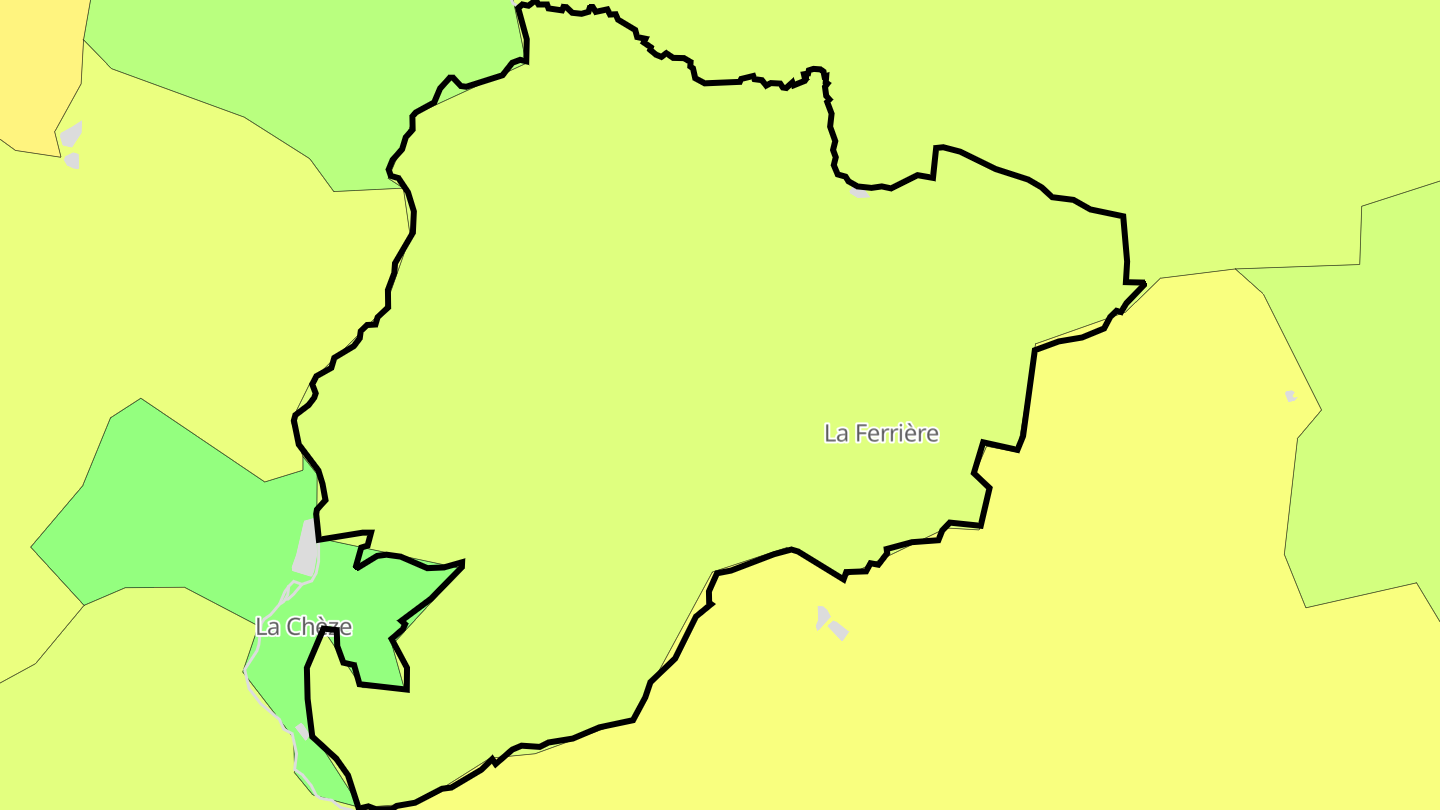 Carte des prix de l'immobilier La Ferrière