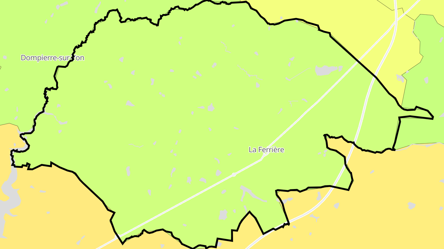 Carte des prix de l'immobilier La Ferrière