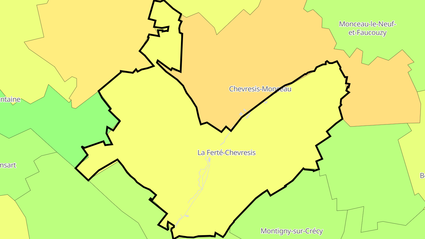 Carte des prix de l'immobilier La Ferté-Chevresis