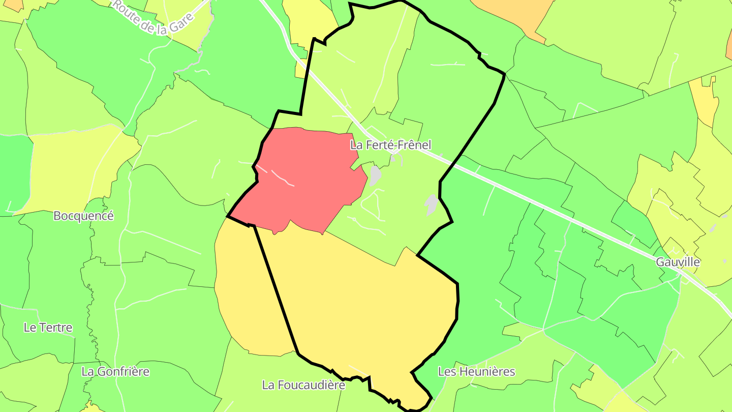 Carte des prix de l'immobilier La Ferté-Frênel