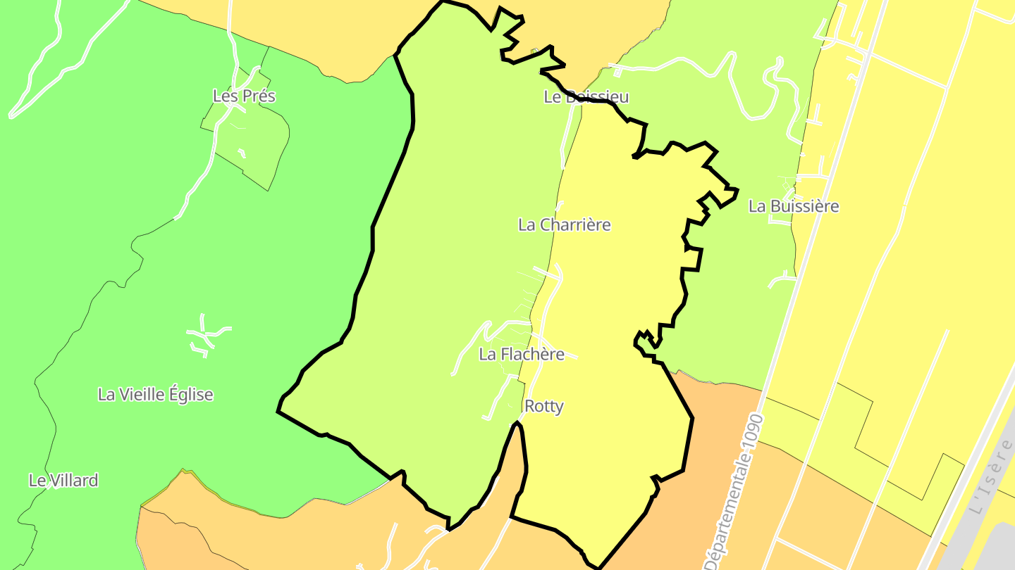 Carte des prix de l'immobilier La Flachère