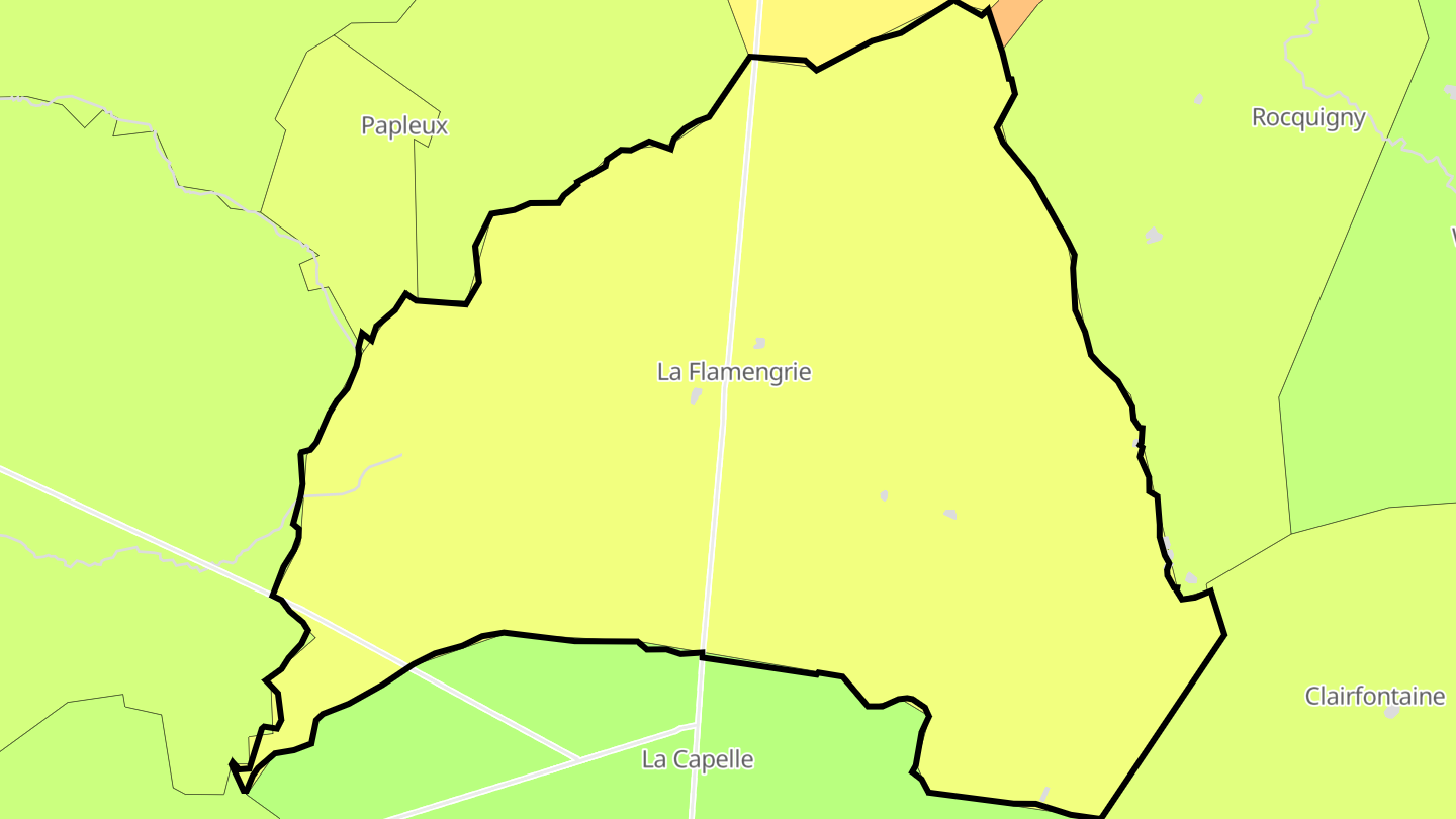 Carte des prix de l'immobilier La Flamengrie