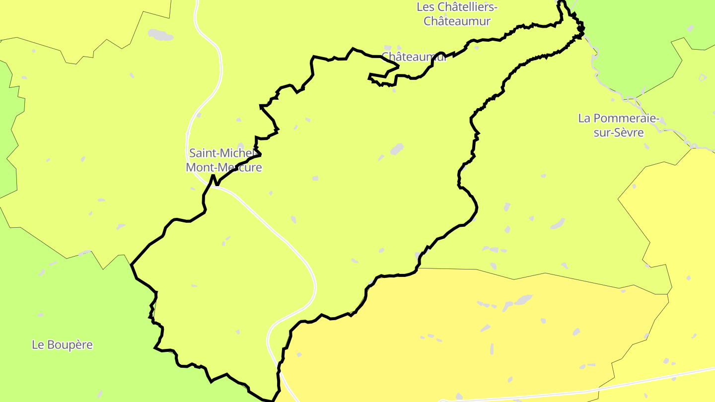 Carte des prix de l'immobilier La Flocellière