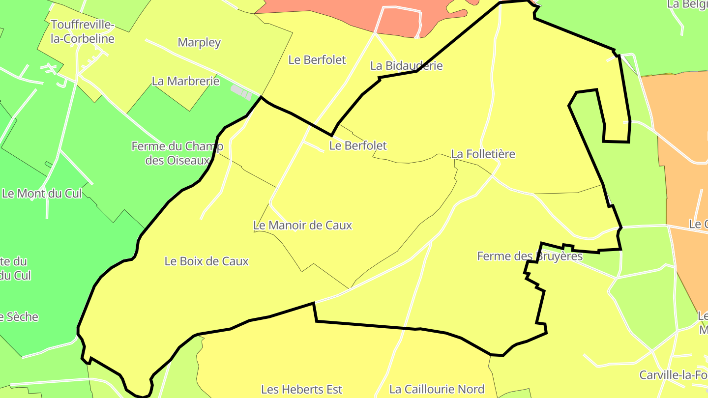 Carte des prix de l'immobilier La Folletière