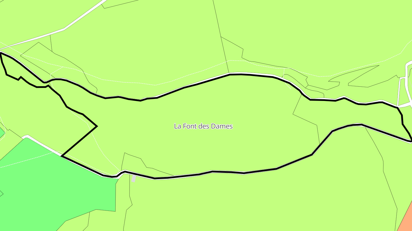 Carte des prix de l'immobilier La Font des Dames