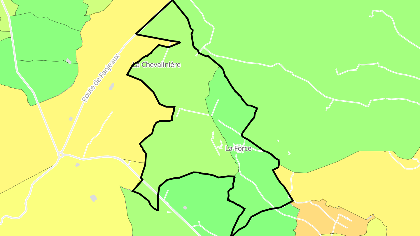Carte des prix de l'immobilier La Force