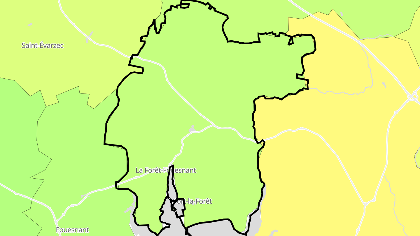 Carte des prix de l'immobilier La Forêt-Fouesnant