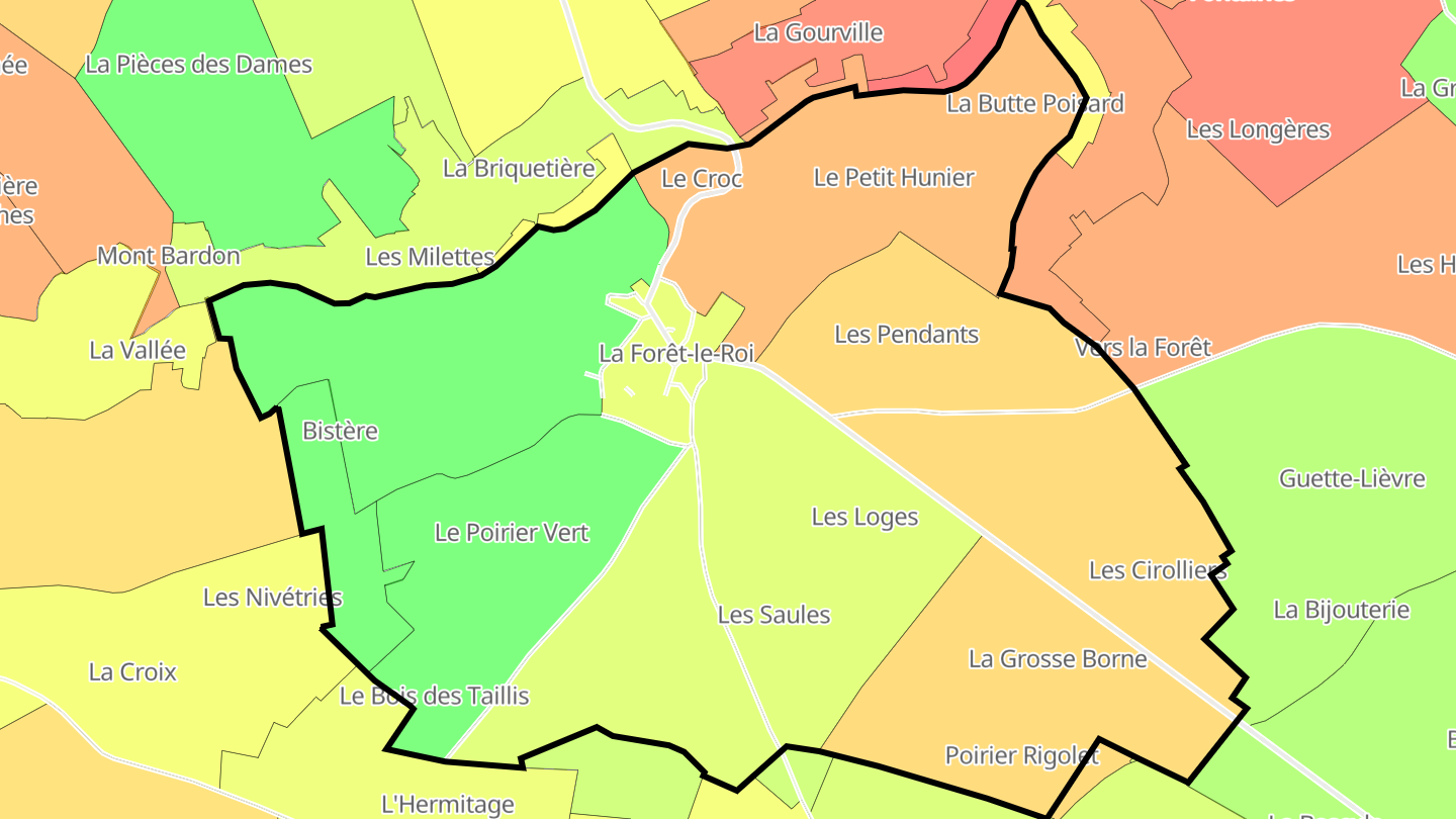 Carte des prix de l'immobilier La Forêt-le-Roi