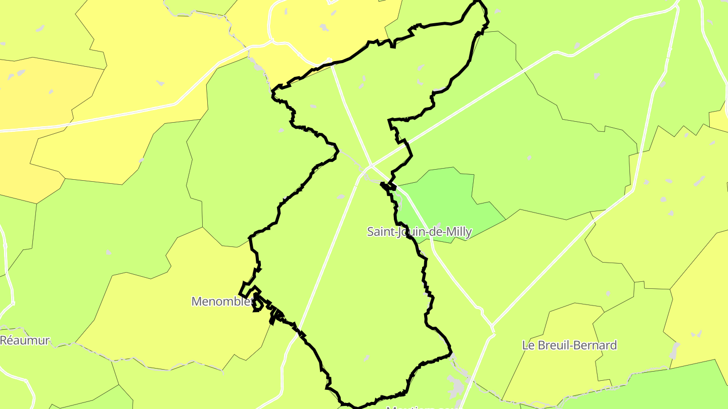 Carte des prix de l'immobilier La Forêt-sur-Sèvre