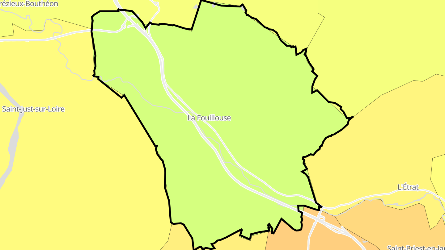 Carte des prix de l'immobilier La Fouillouse