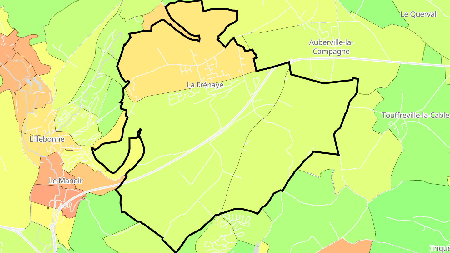 Carte des prix de l'immobilier La Frénaye
