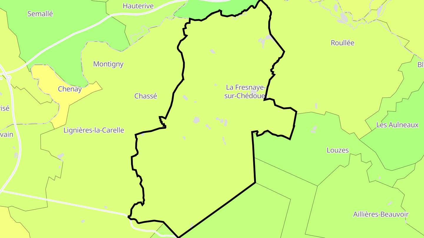Carte des prix de l'immobilier La Fresnaye-sur-Chédouet