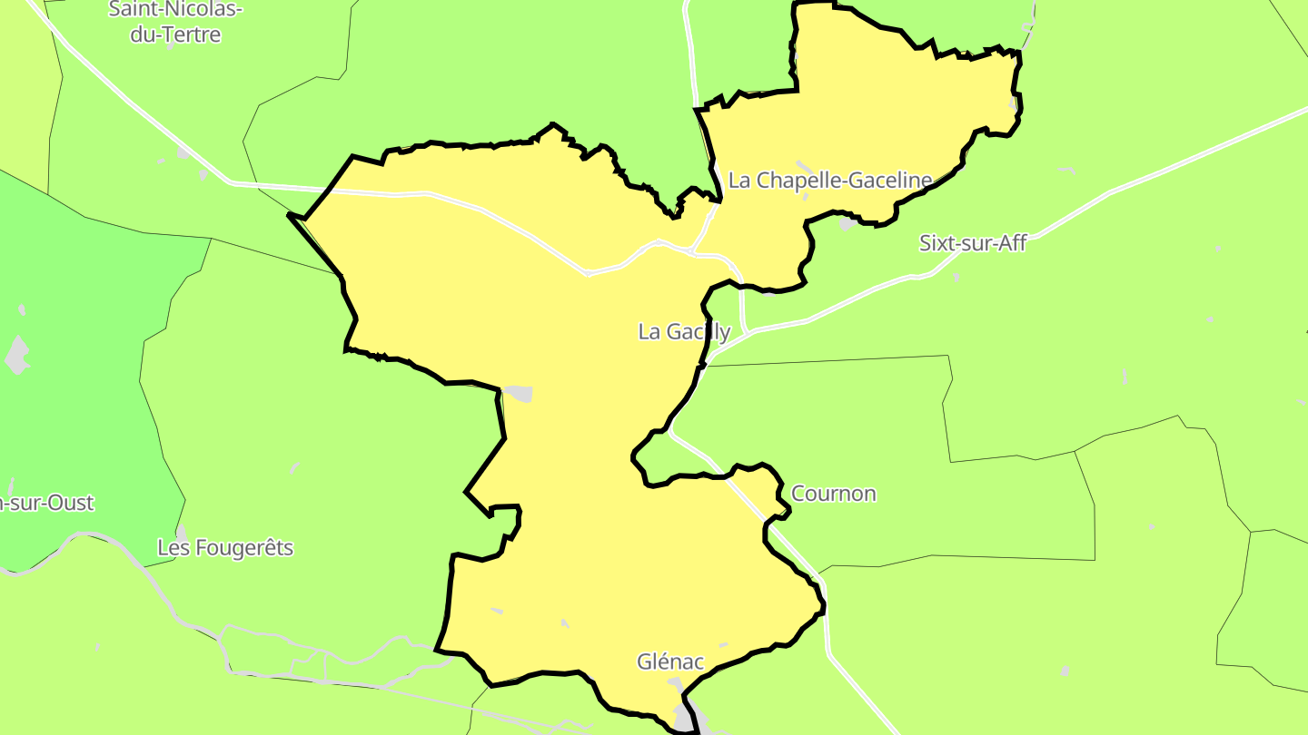 Carte des prix de l'immobilier La Gacilly
