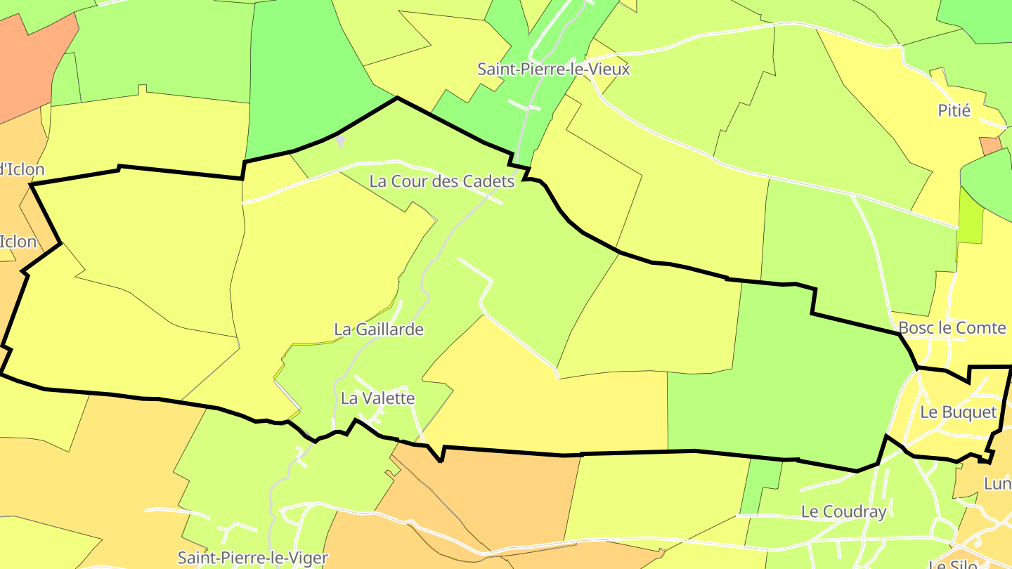 Carte des prix de l'immobilier La Gaillarde