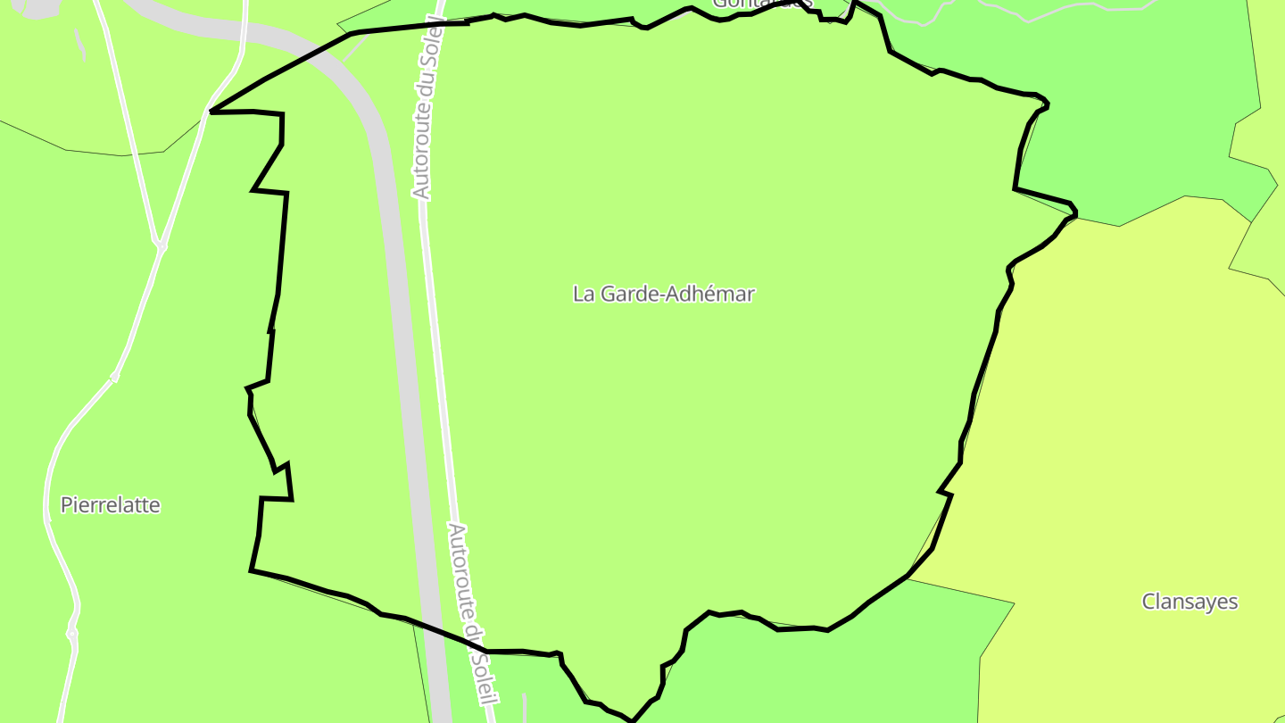 Carte des prix de l'immobilier La Garde-Adhémar