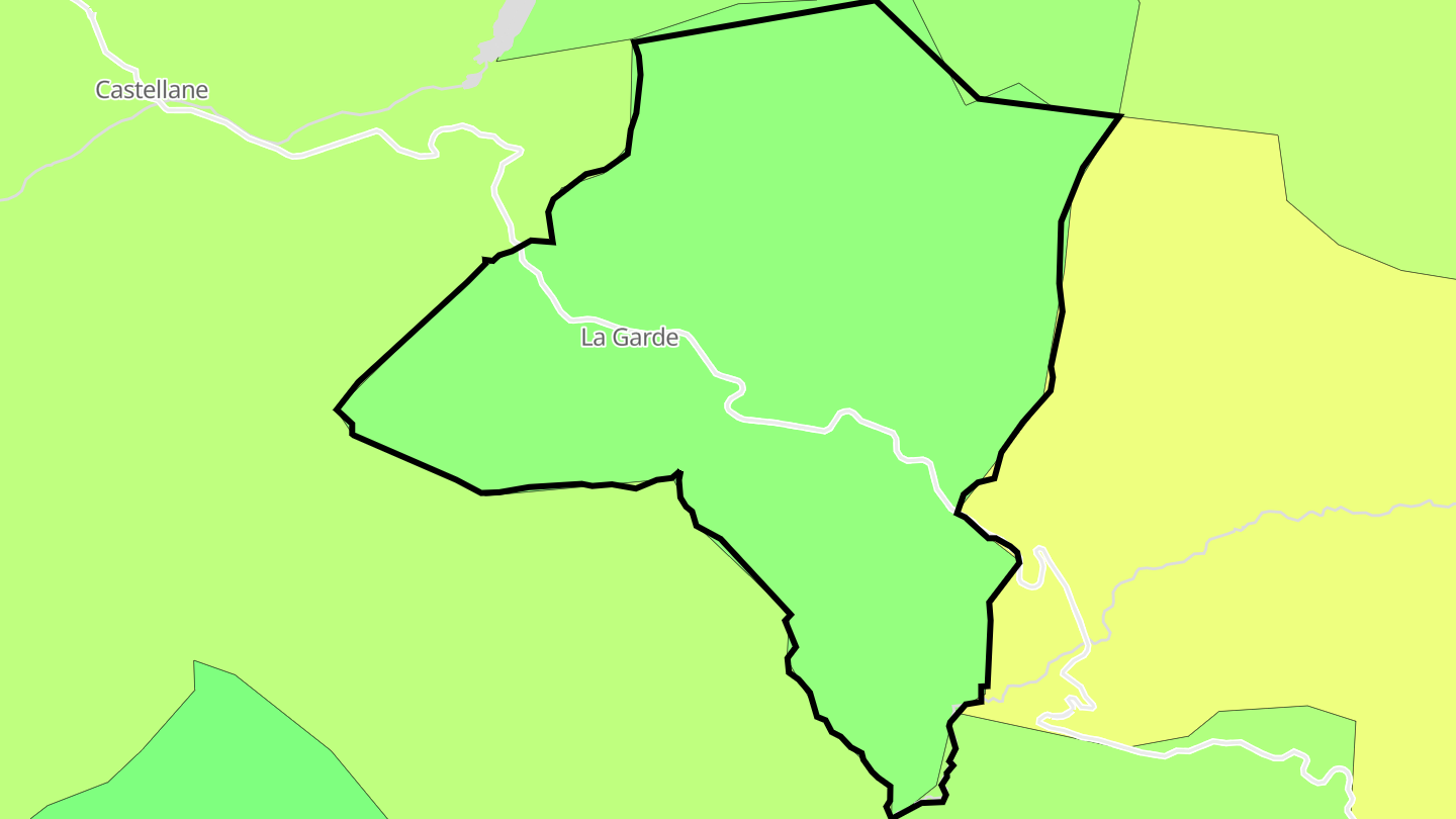 Carte des prix de l'immobilier La Garde