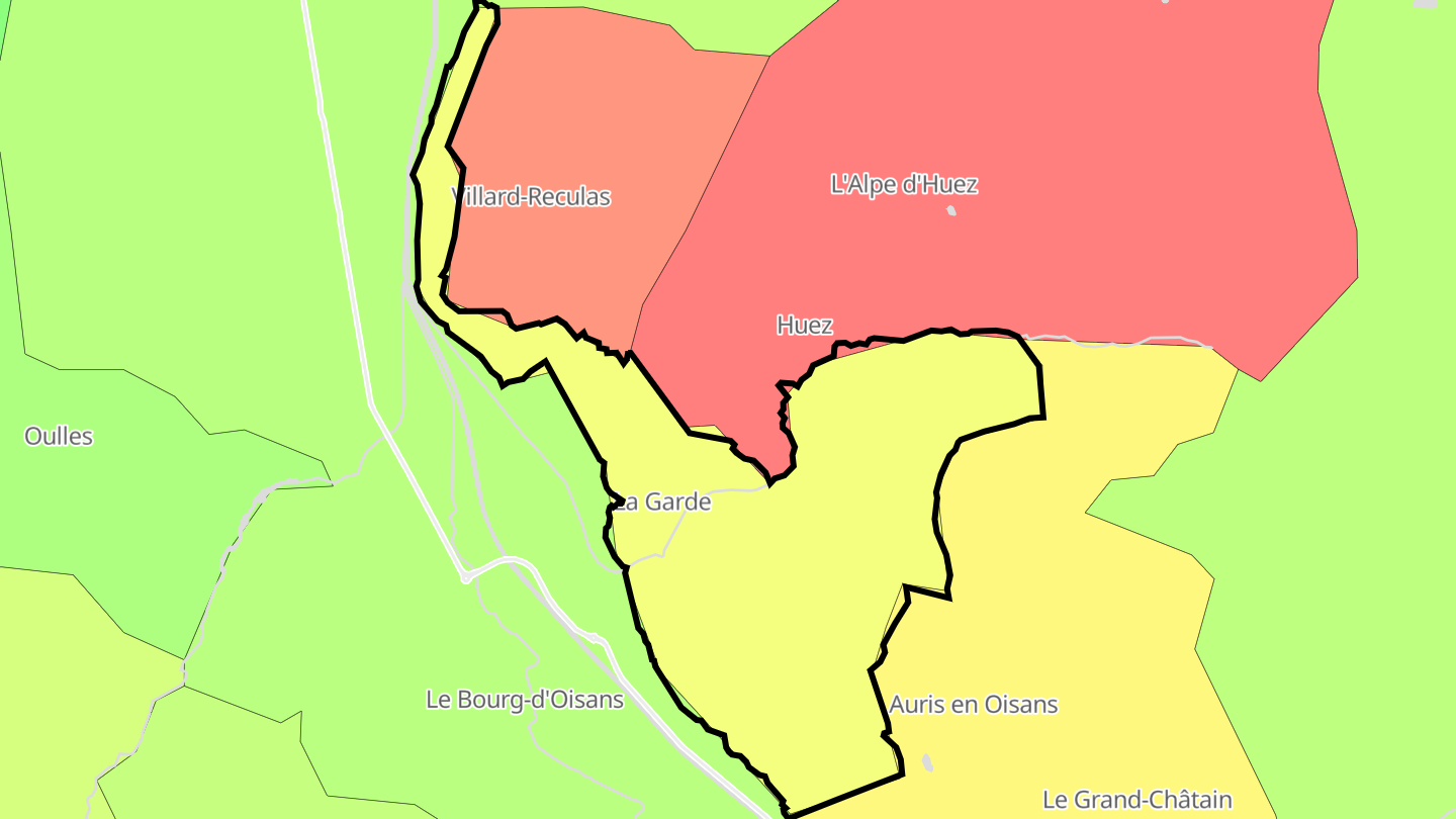 Carte des prix de l'immobilier La Garde
