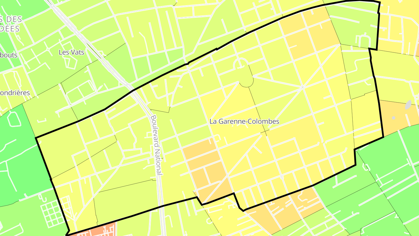 Carte des prix de l'immobilier La Garenne-Colombes